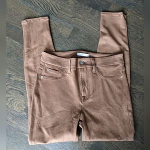 7 For All Mankind Suede Skinny Legging Pants